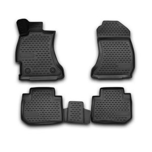 Subaru Forester Floor Mats - Omac - Rubber TPE - Black - 2014-2018